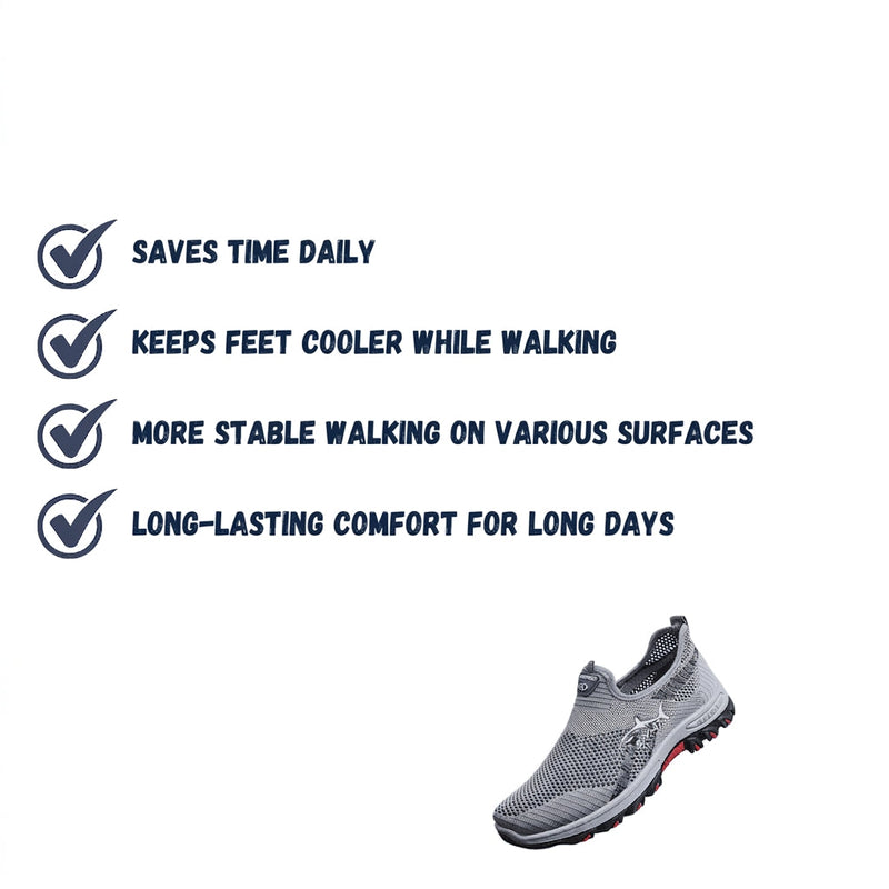 Men's Breathable Slip-On Trainers for Daily Walking - product view 3 | Buffalo Gears