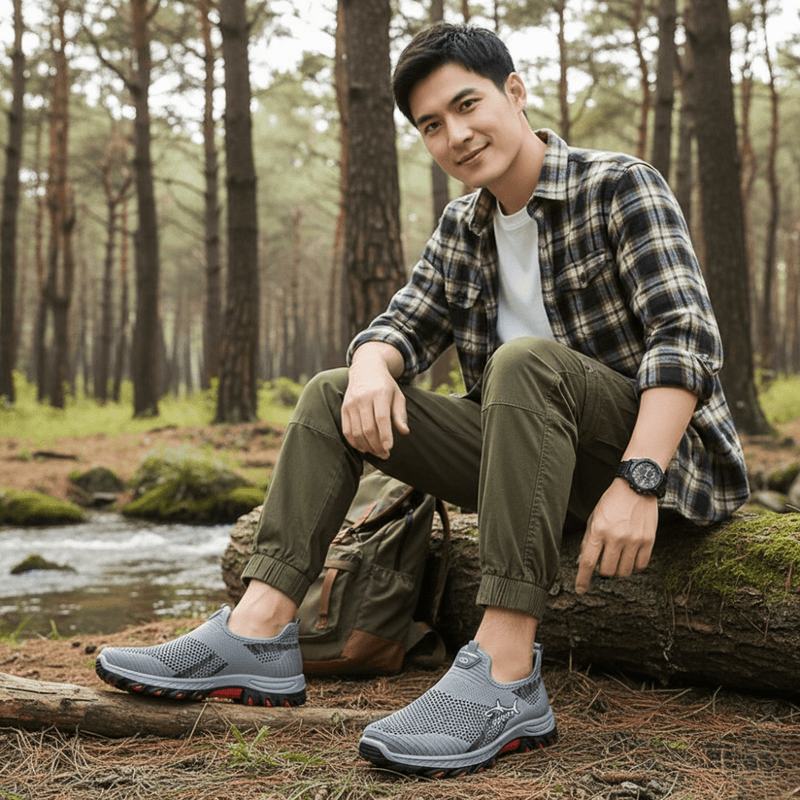 Men's Breathable Slip-On Trainers for Daily Walking - product view 4 | Buffalo Gears