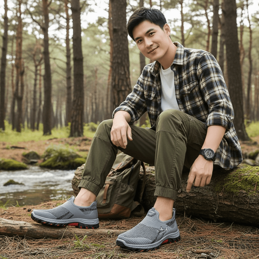 Men's Breathable Slip-On Trainers for Daily Walking - product view 4 | Buffalo Gears
