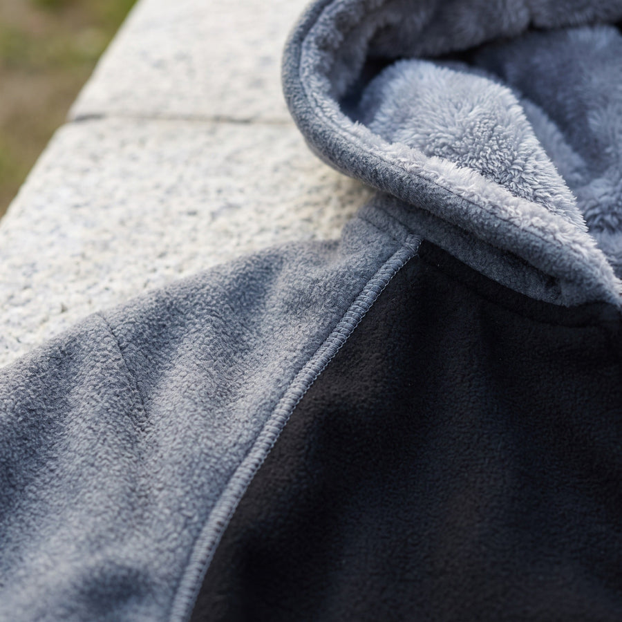 Men's Colour Block Fleece Jacket with Built In Hood - product view 4 | Buffalo Gears