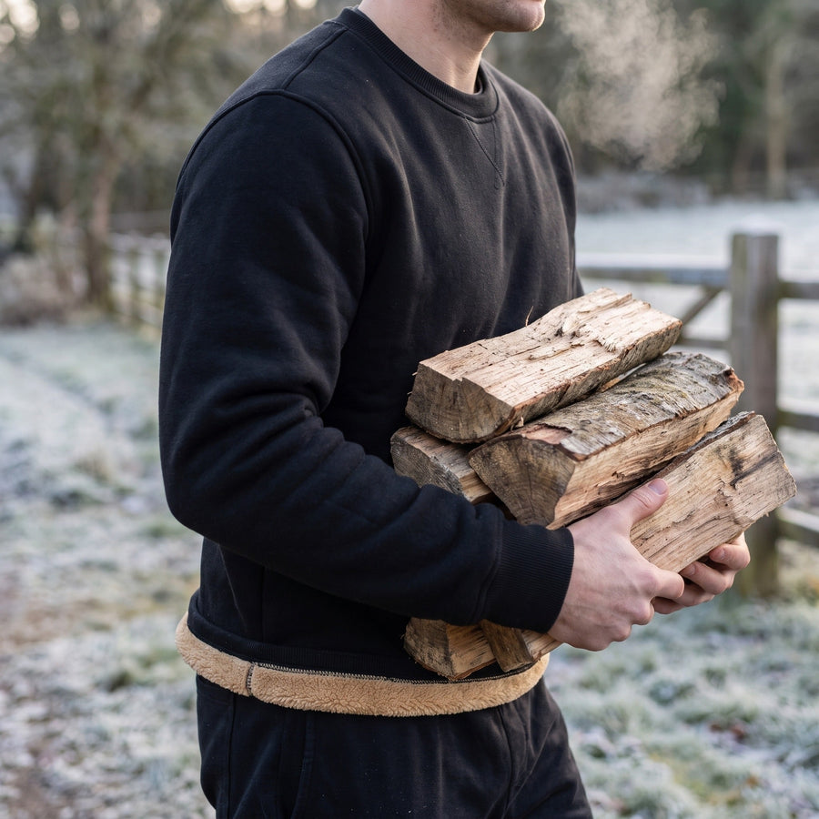 Men's Fleece Lined Crew Neck Sweatshirt for Winter - product view 5 | Buffalo Gears