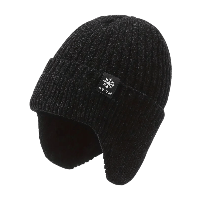 Men's Fleece-Lined Earflap Beanie for Cold Winter Days - product view 4 | Buffalo Gears