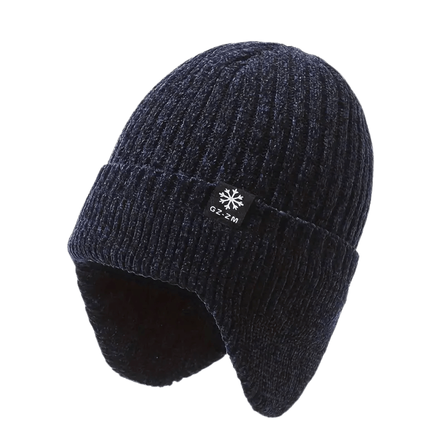 Men's Fleece-Lined Earflap Beanie for Cold Winter Days - product view 6 | Buffalo Gears