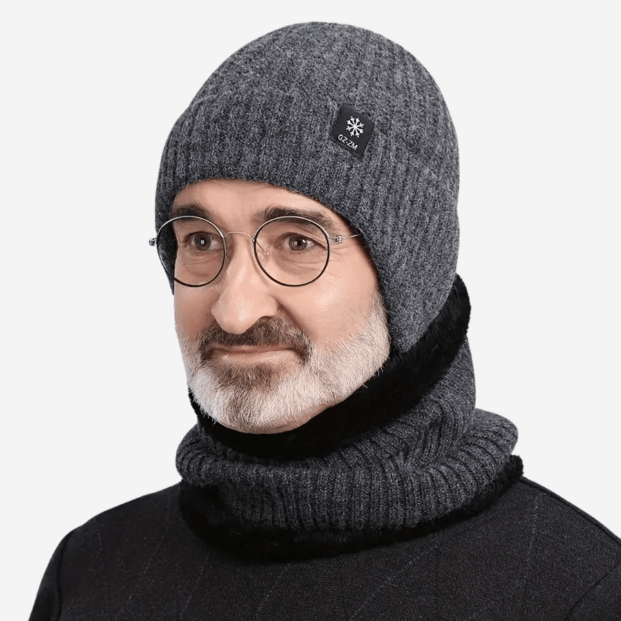 Men's Fleece-Lined Earflap Beanie for Cold Winter Days - product view 9 | Buffalo Gears