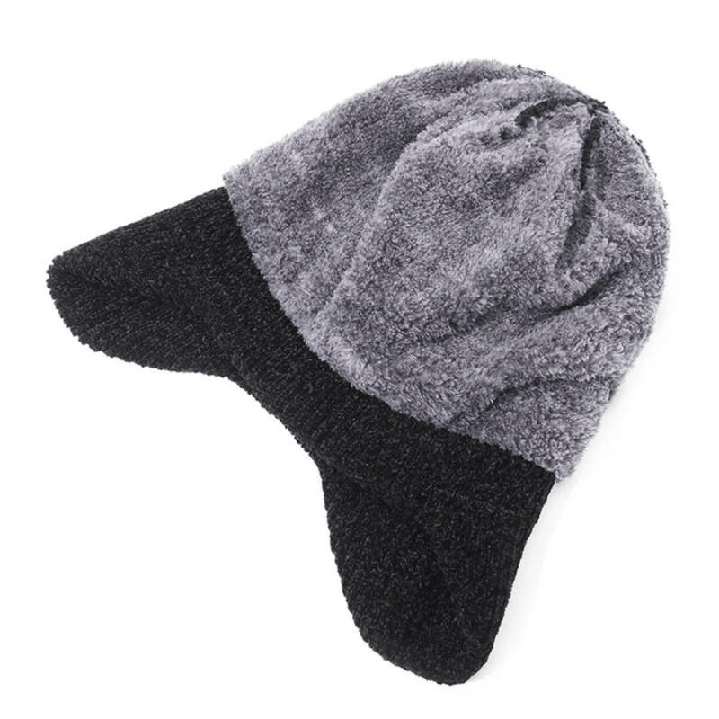 Men's Fleece-Lined Earflap Beanie for Cold Winter Days - product view 12 | Buffalo Gears