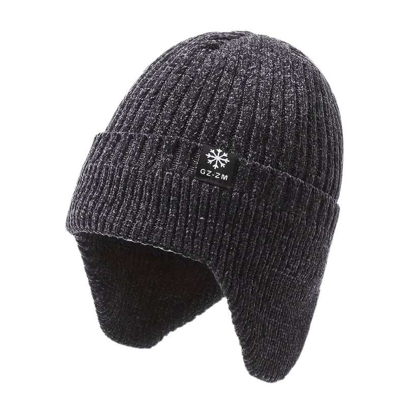 Men's Fleece-Lined Earflap Beanie for Cold Winter Days - product view 15 | Buffalo Gears