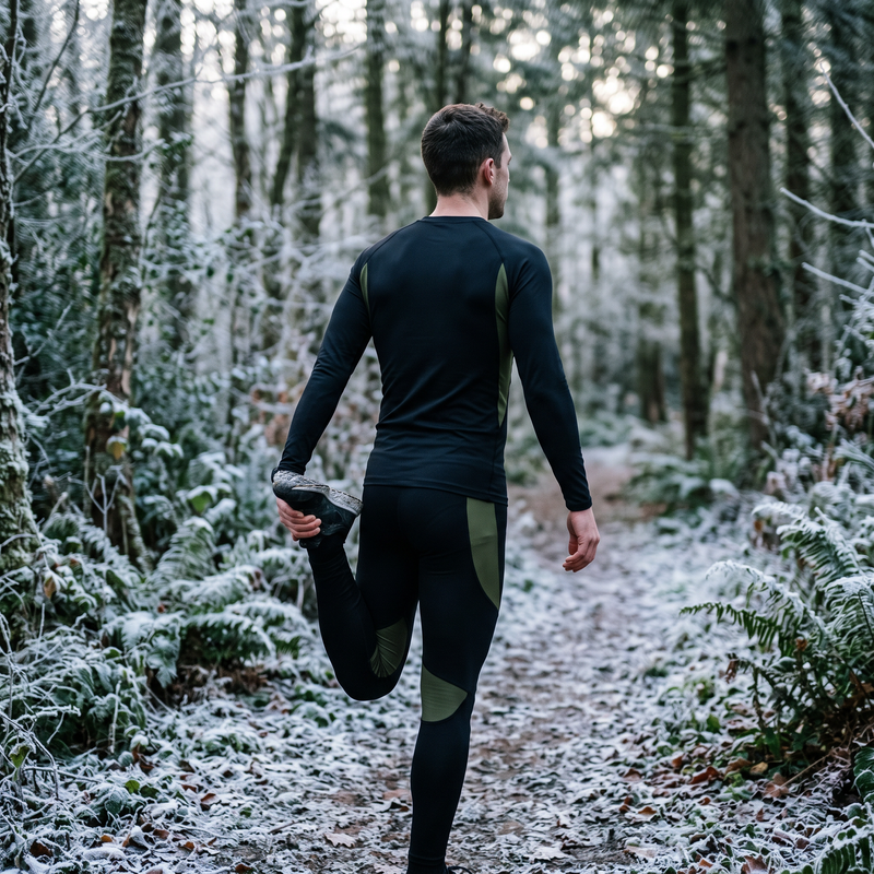 Men's Fleece-Lined Thermal Base Layer Set for Cold Weather - product view 2 | Buffalo Gears