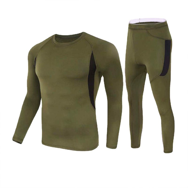 Men's Fleece-Lined Thermal Base Layer Set for Cold Weather - product view 4 | Buffalo Gears