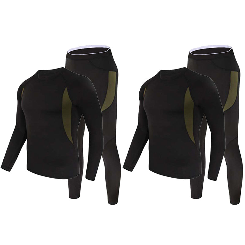 Men's Fleece-Lined Thermal Base Layer Set for Cold Weather - product view 6 | Buffalo Gears