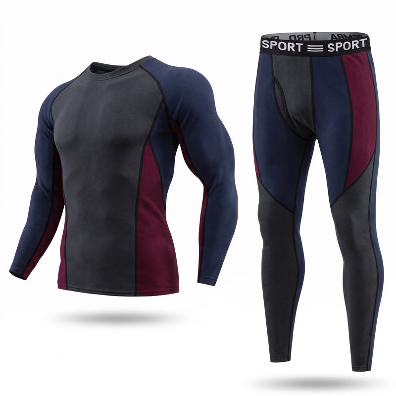 Men's Fleece Lined Thermal Set with Crew Neck Top - product view 5 | Buffalo Gears