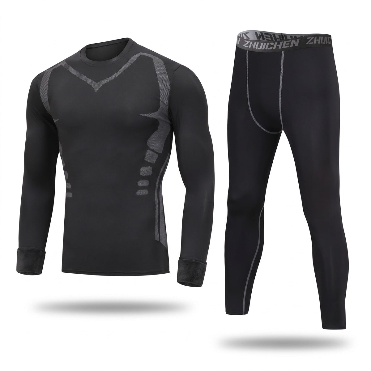 Men's Fleece Lined Tracksuit with a Slim Running Cut - product view 1 | Buffalo Gears