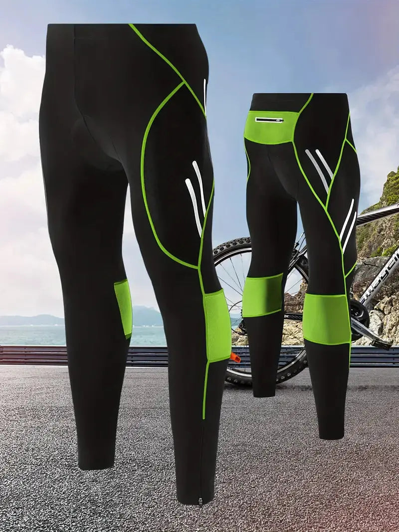 Men's Gel-Padded Cycling Tights for Long Rides - product view 9 | Buffalo Gears