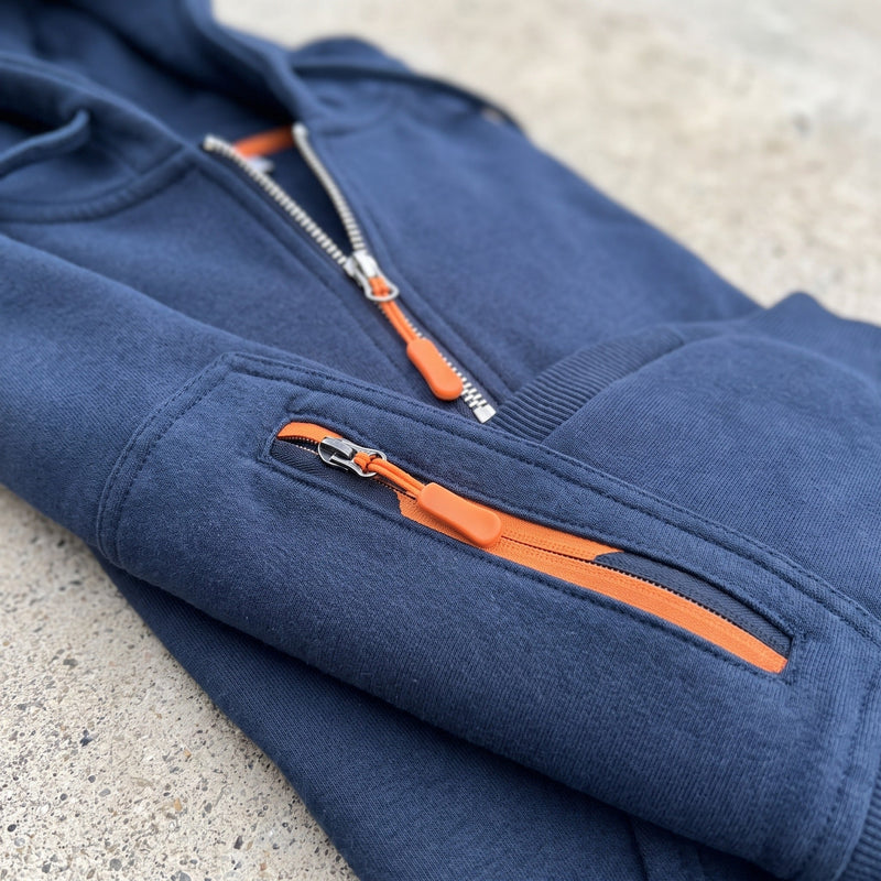 Men's Half Zip Hoodie with a Kangaroo Front Pocket - product view 4 | Buffalo Gears