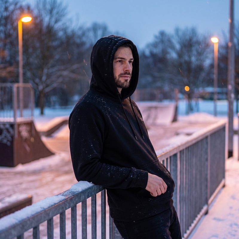 Men's Heated Pullover Hoodie with 35 Zones incl. Sleeves and Hood - product view 2 | Buffalo Gears
