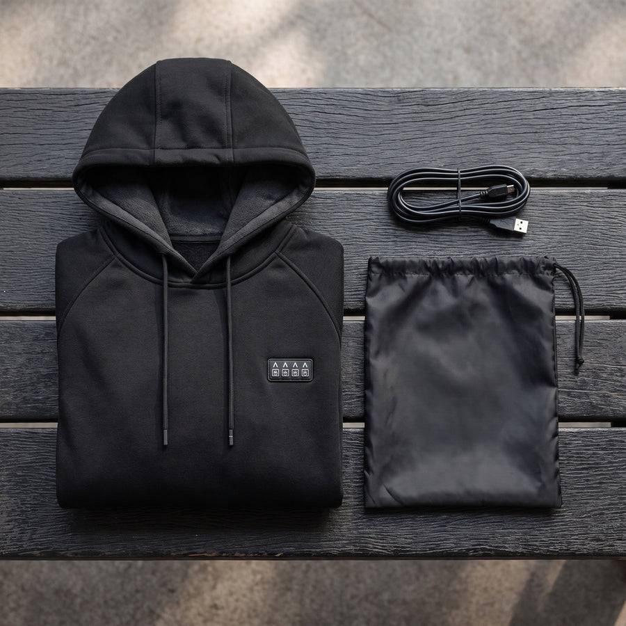 Men's Heated Pullover Hoodie with 35 Zones incl. Sleeves and Hood - product view 4 | Buffalo Gears