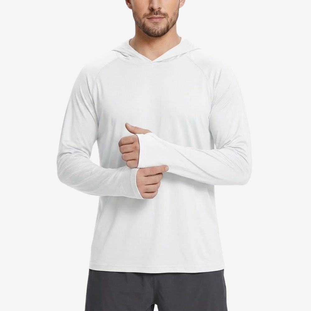 Men's Hooded Hiking Shirt with UPF 50+ Sun Shield - product view 1 | Buffalo Gears