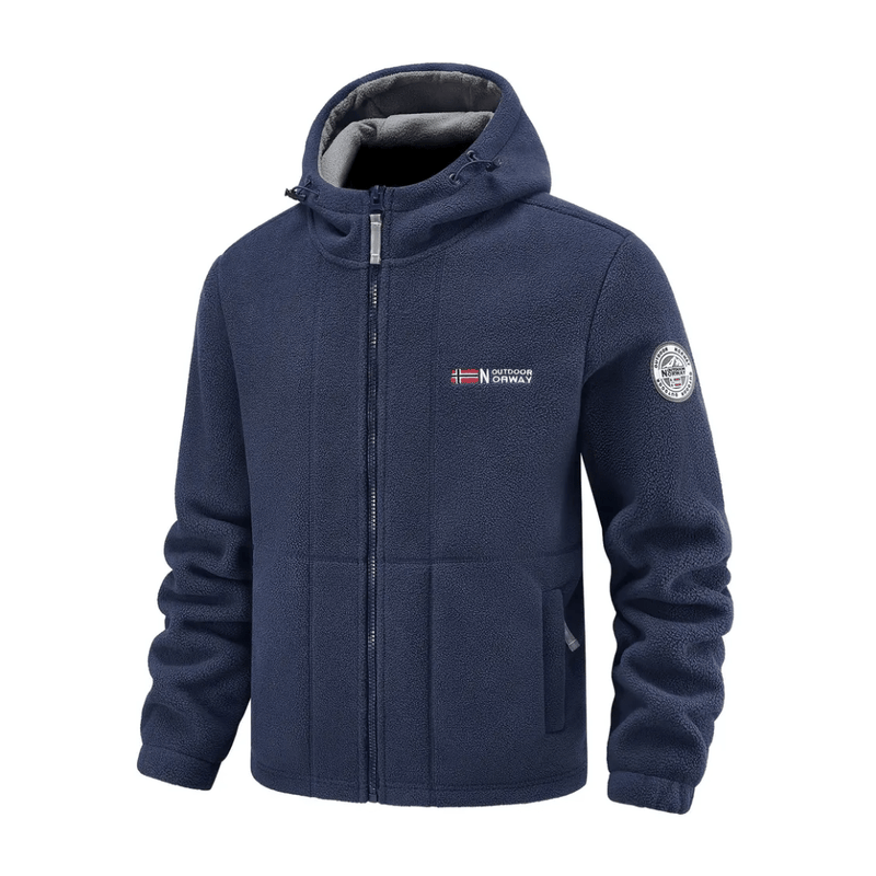 Men's Hooded Windproof Fleece Jacket for Cold Weather - product view 6 | Buffalo Gears