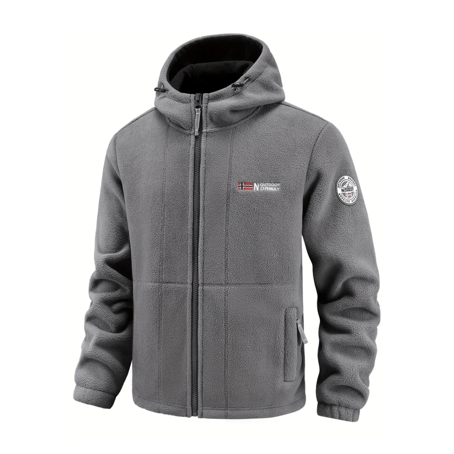 Men's Hooded Windproof Fleece Jacket for Cold Weather - product view 7 | Buffalo Gears