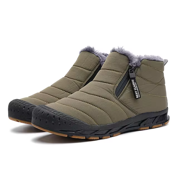 Men's Insulated Waterproof Snow Boots for Icy Terrain