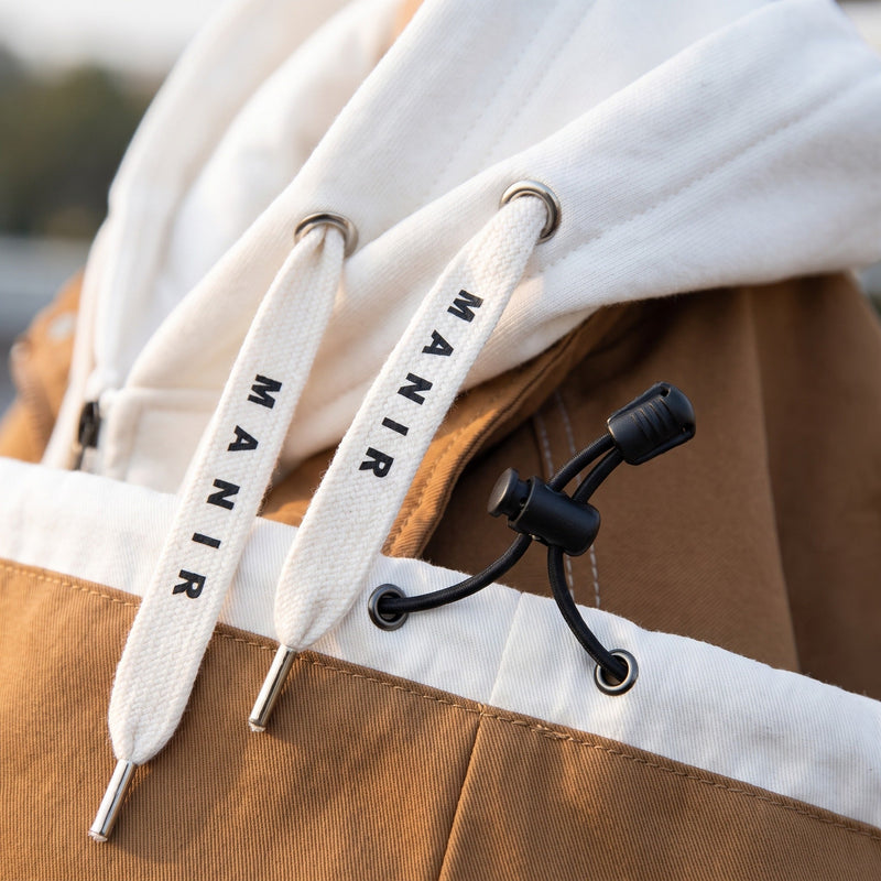 Men's Lightweight Insulated Hooded Jacket with Drawstring Hem - product view 4 | Buffalo Gears