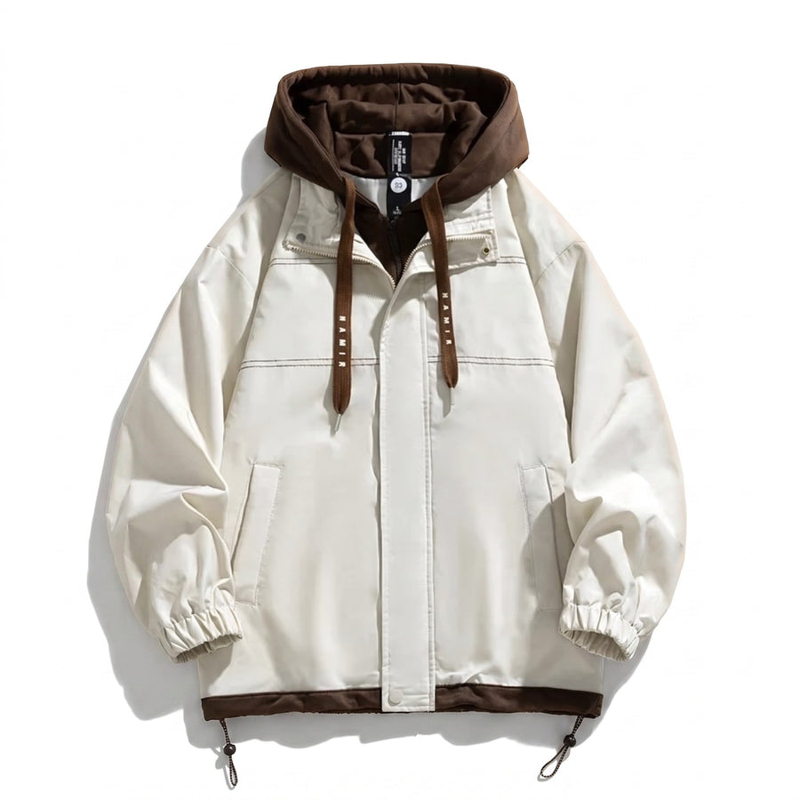 Men's Lightweight Insulated Hooded Jacket with Drawstring Hem - product view 7 | Buffalo Gears