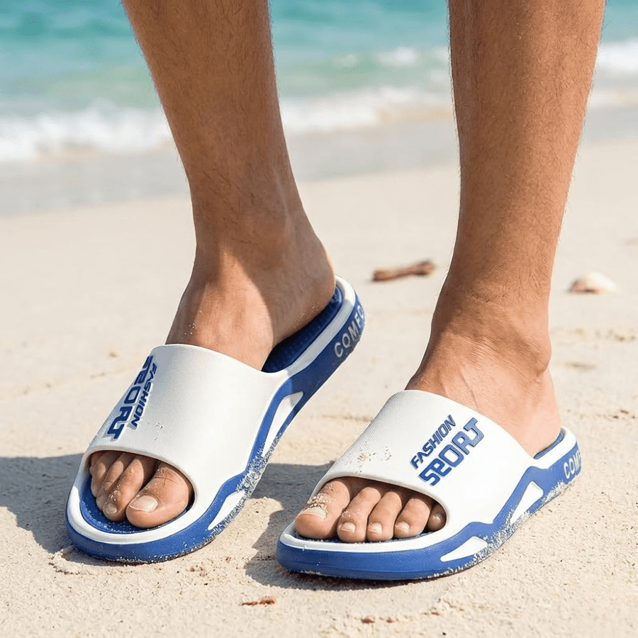 Men's Lightweight Non-Slip Slides for Beach and Camp - product view 2 | Buffalo Gears