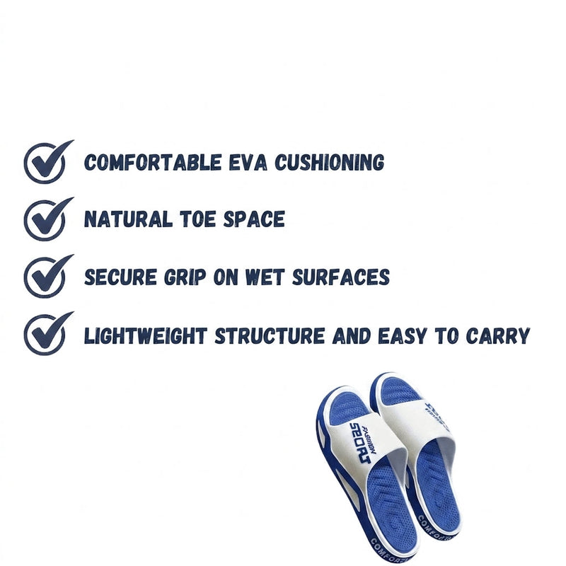 Men's Lightweight Non-Slip Slides for Beach and Camp - product view 3 | Buffalo Gears