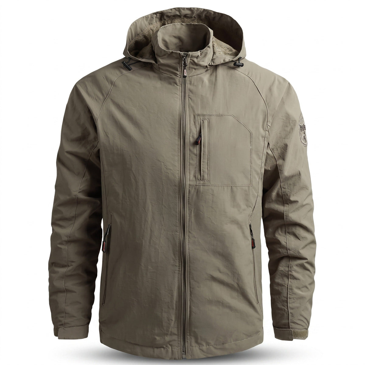 Men's Lightweight Waterproof Rain Jacket for Spring Weather - product view 1 | Buffalo Gears