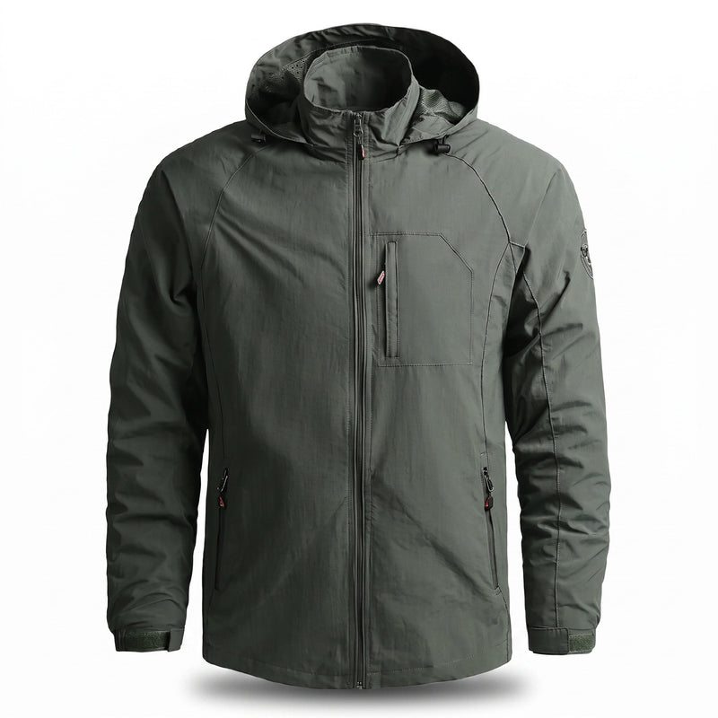 Men's Lightweight Waterproof Rain Jacket for Spring Weather - product view 6 | Buffalo Gears