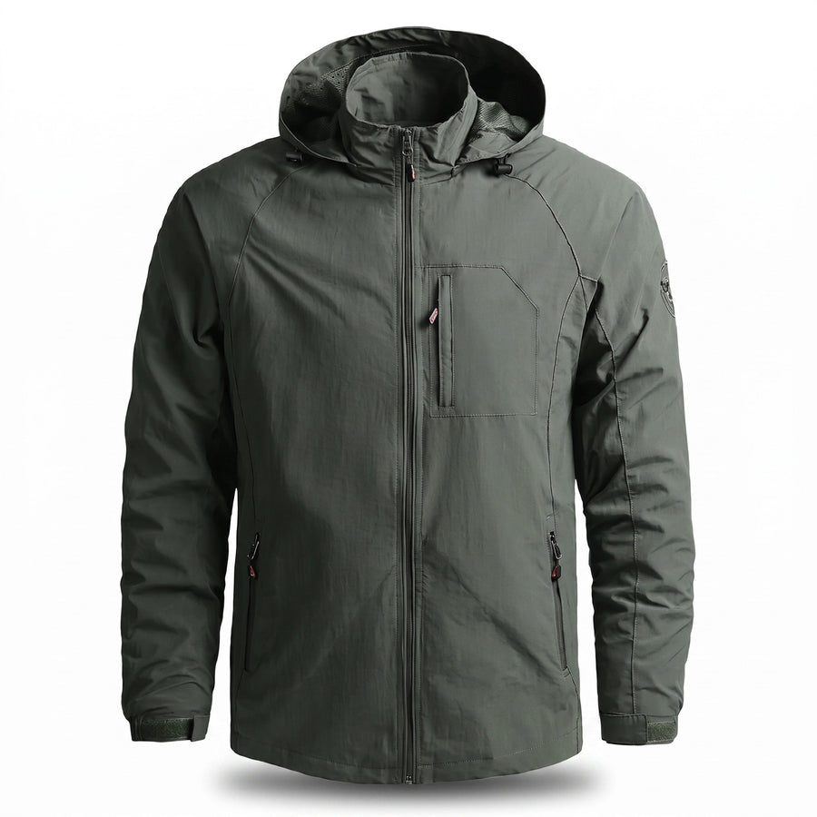Men's Lightweight Waterproof Rain Jacket for Spring Weather - product view 6 | Buffalo Gears