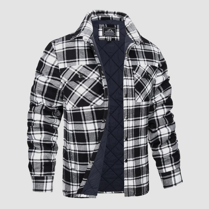 Men's Lined Plaid Lumberjack Jacket for Outdoor Work - product view 2 | Buffalo Gears