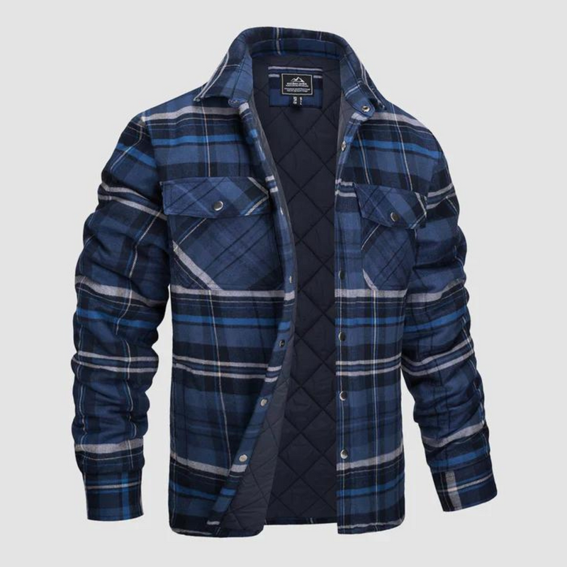 Men's Lined Plaid Lumberjack Jacket for Outdoor Work - product view 3 | Buffalo Gears