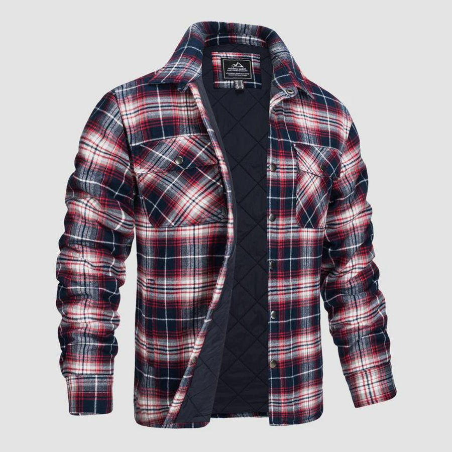 Men's Lined Plaid Lumberjack Jacket for Outdoor Work - product view 4 | Buffalo Gears