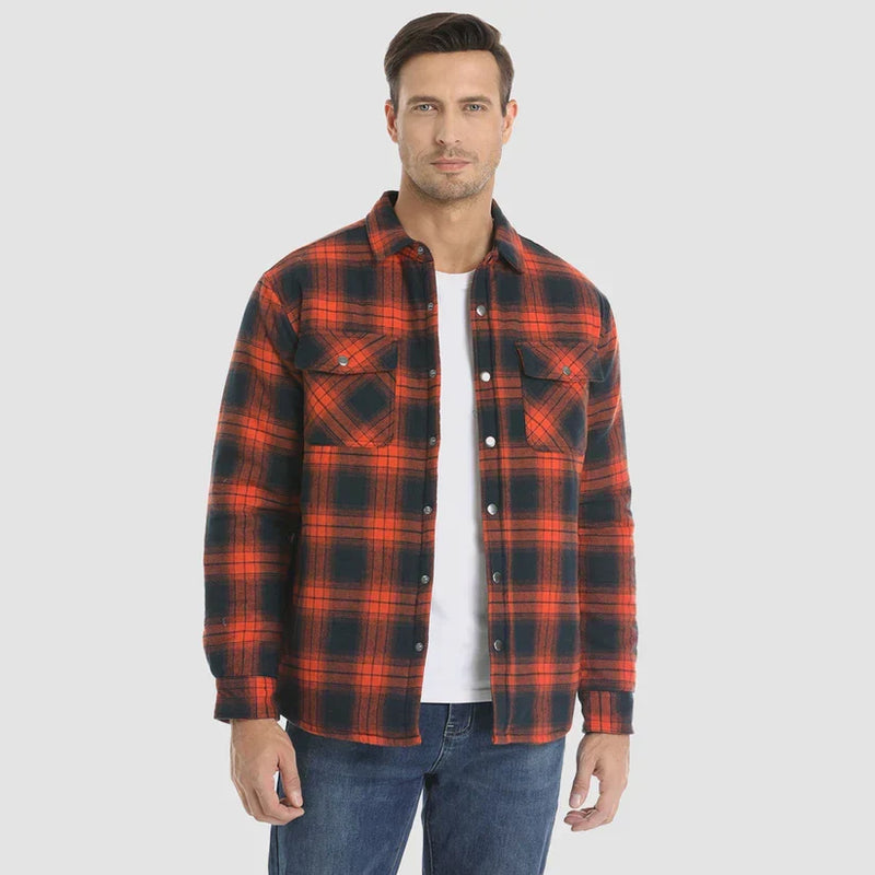 Men's Lined Plaid Lumberjack Jacket for Outdoor Work - product view 8 | Buffalo Gears