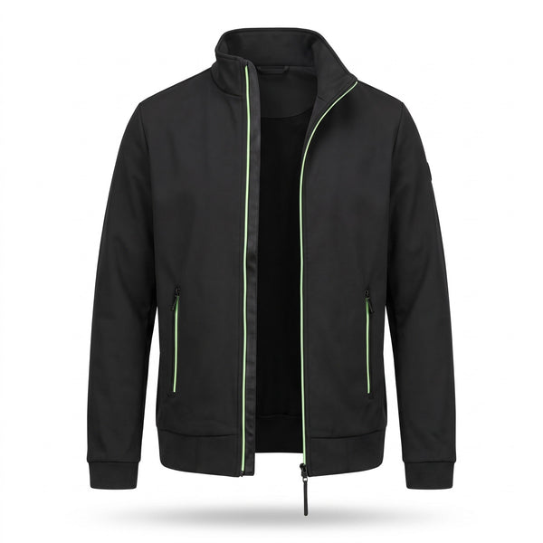 Men's Long Zip Knitted Jumper for Autumn and Winter