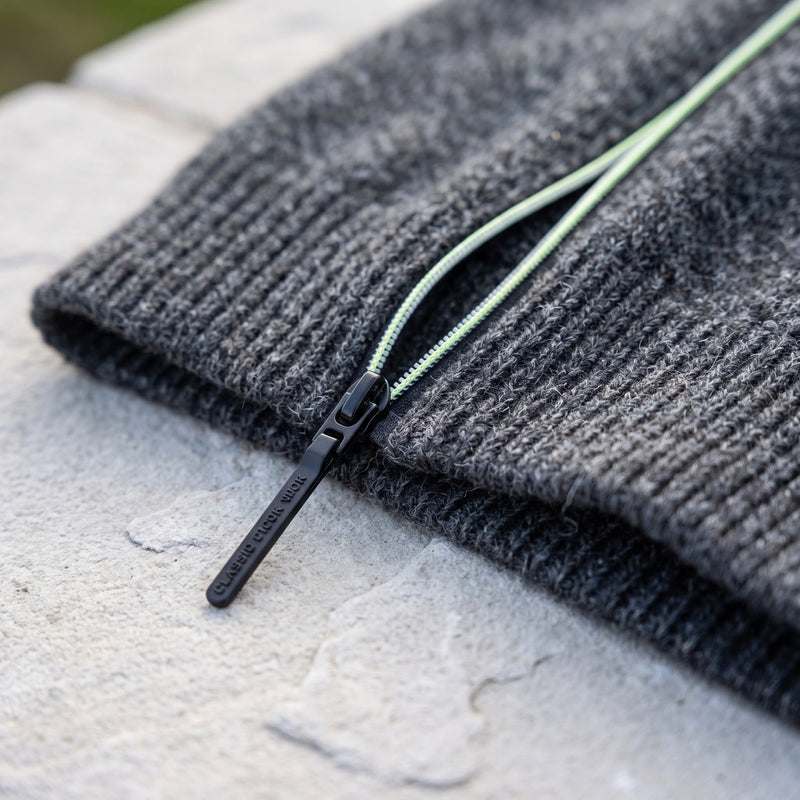 Men's Long Zip Knitted Jumper for Autumn and Winter - product view 4 | Buffalo Gears