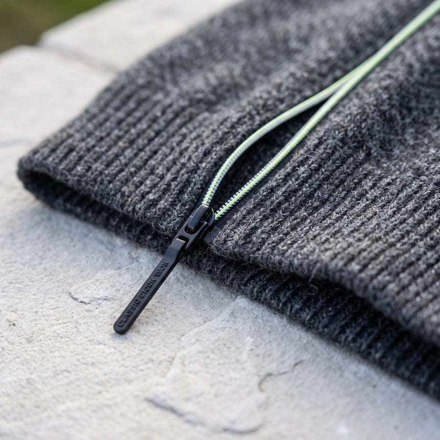 Men's Long Zip Knitted Jumper for Autumn and Winter - product view 4 | Buffalo Gears