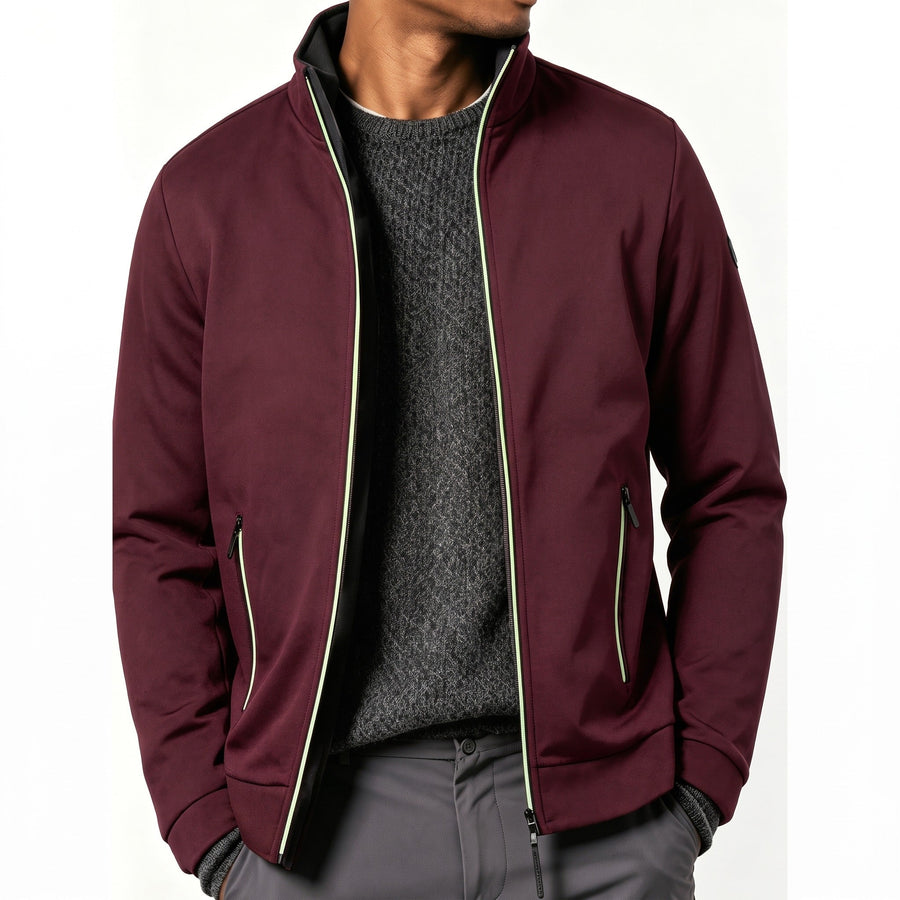 Men's Long Zip Knitted Jumper for Autumn and Winter - product view 8 | Buffalo Gears
