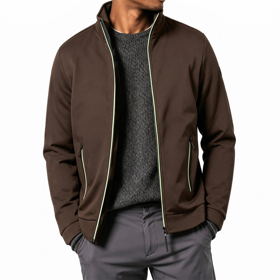 Men's Long Zip Knitted Jumper for Autumn and Winter - product view 9 | Buffalo Gears