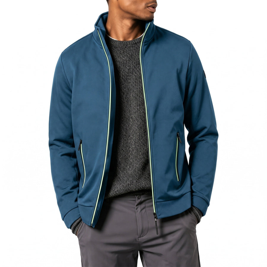 Men's Long Zip Knitted Jumper for Autumn and Winter - product view 14 | Buffalo Gears