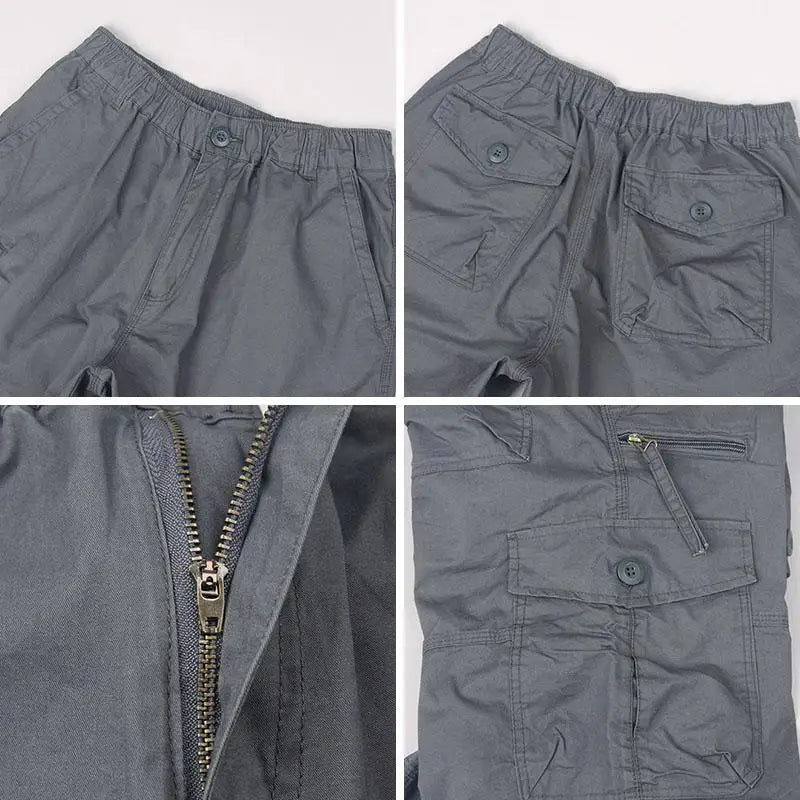 Men's Loose Fit Cargo Shorts with Multiple Pockets - product view 10 | Buffalo Gears