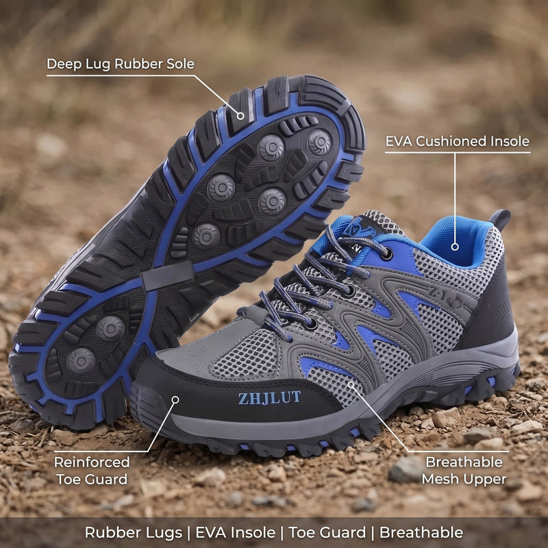 Men's Low-Cut Breathable Hiking Shoes with Lug Sole - product view 2 | Buffalo Gears