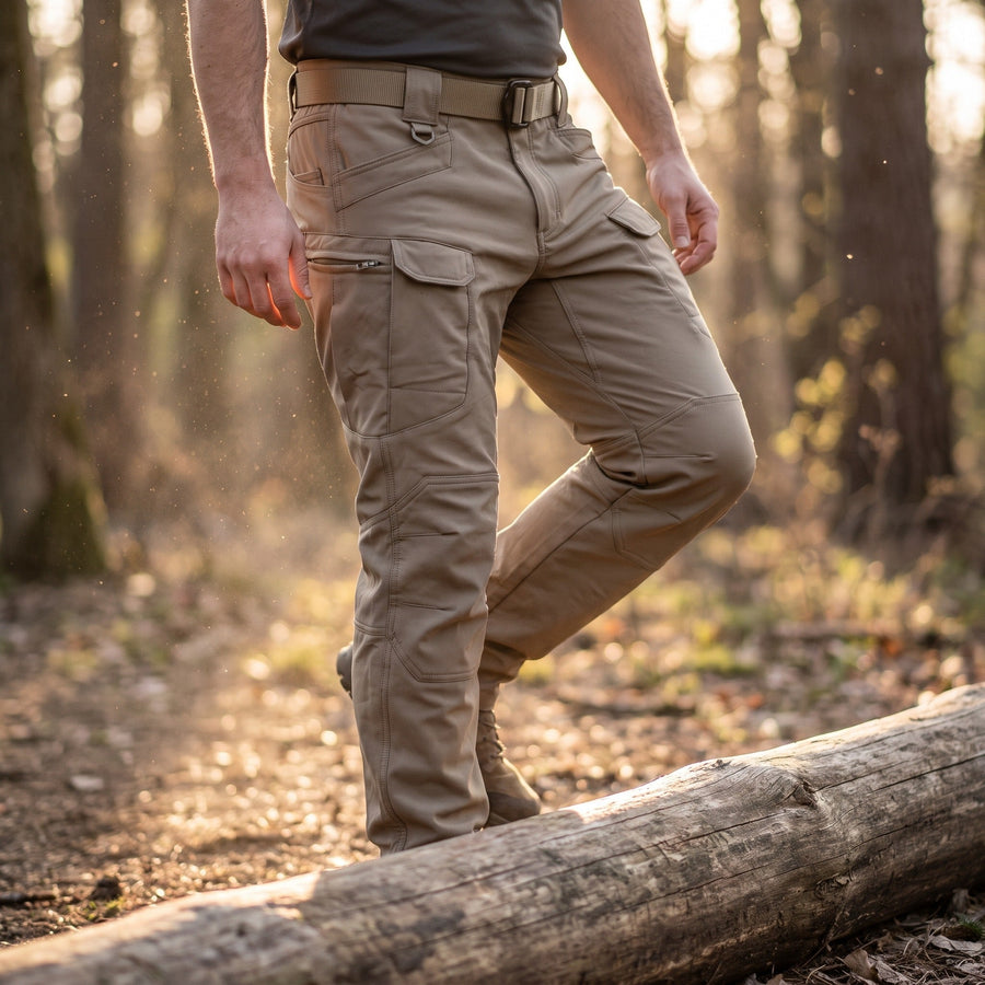 Men's Micro Stretch Cargo Trousers for Hiking and Fishing - product view 3 | Buffalo Gears