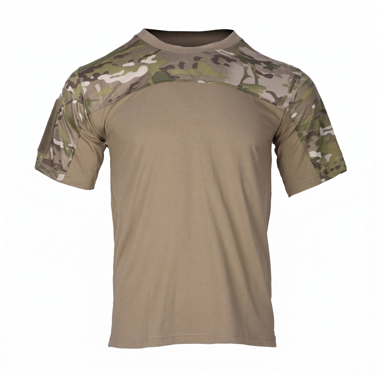 Men's Multicam Crew Neck Tactical T-Shirt in Polyester - product view 1 | Buffalo Gears