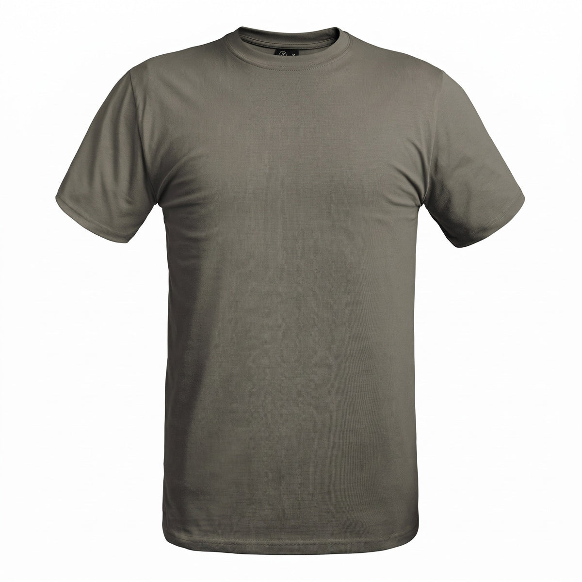 Men's Olive Green Cotton Military T-Shirt, Short Sleeve - product view 1 | Buffalo Gears