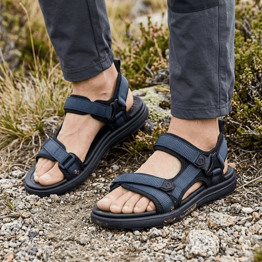 Men's Open-Toe Hiking Sandals with Adjustable Straps - product view 3 | Buffalo Gears