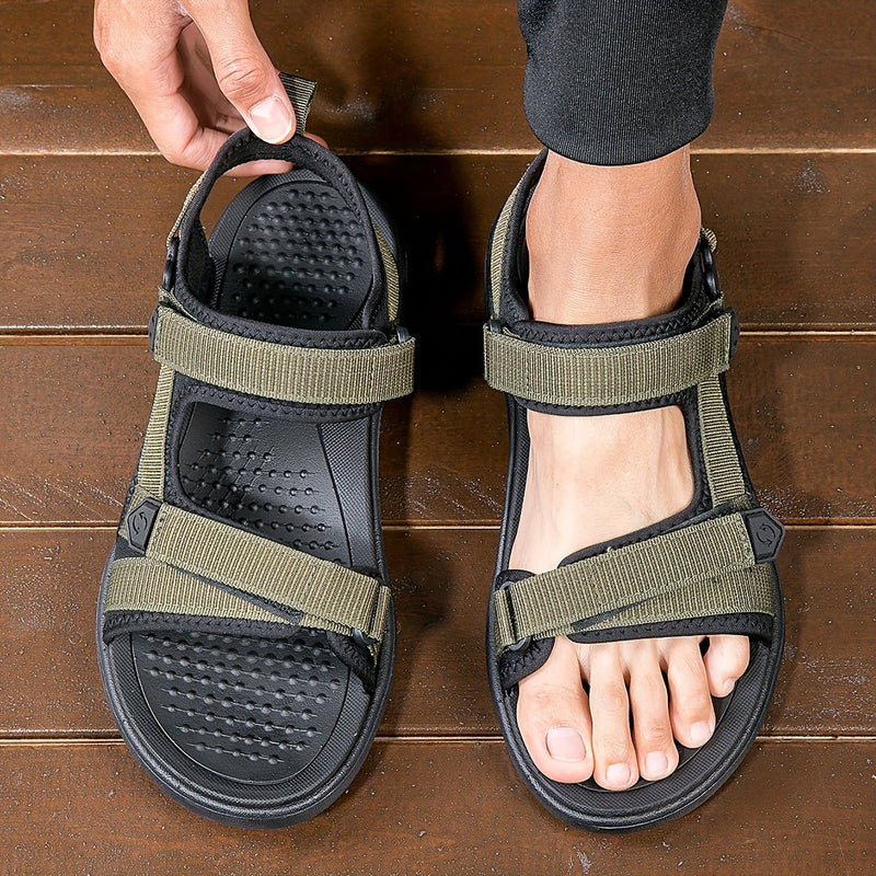 Men's Open-Toe Hiking Sandals with Adjustable Straps - product view 7 | Buffalo Gears