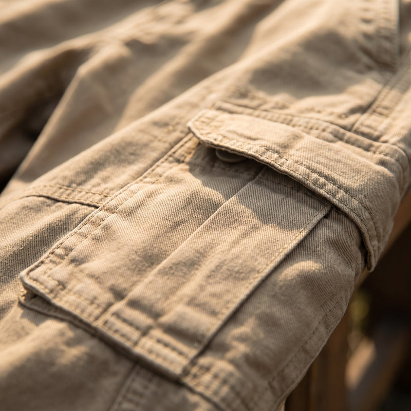 Men's Organic Cotton Cargo Trousers in Relaxed Fit - product view 4 | Buffalo Gears