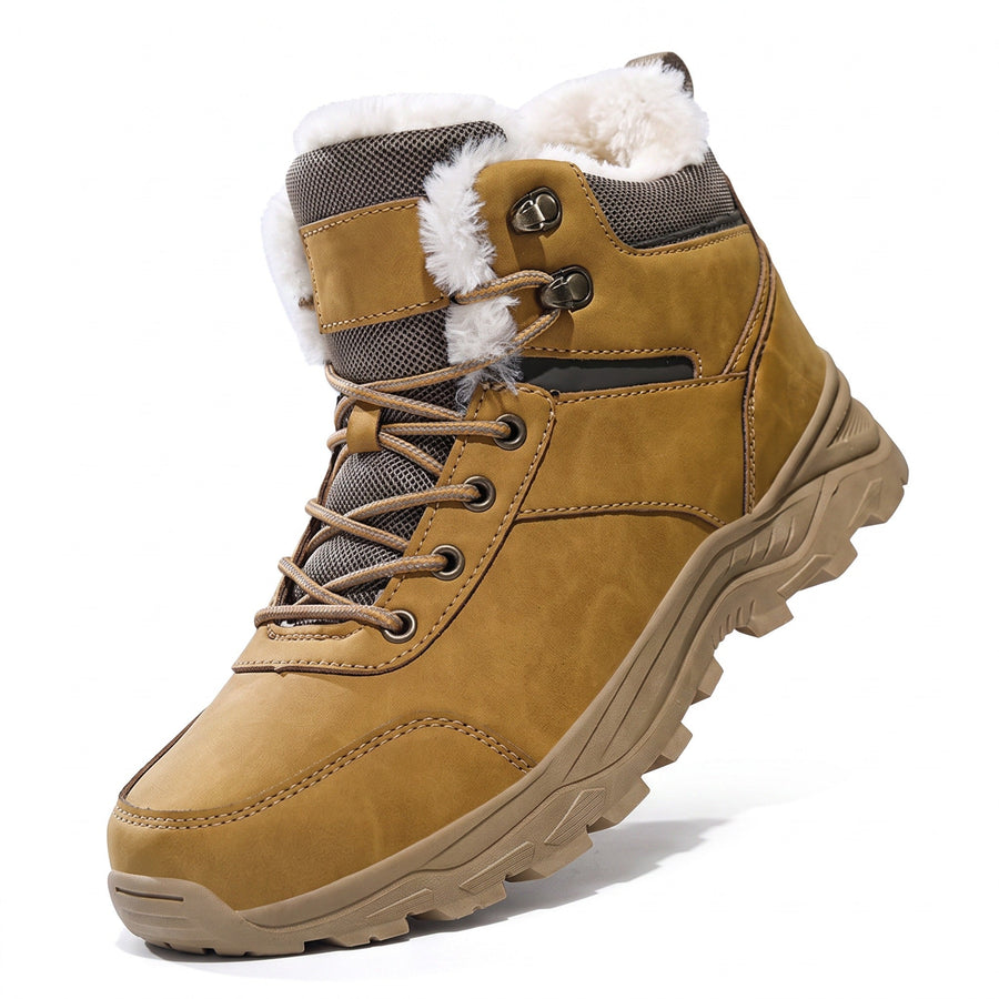 Men's Plush Lined Winter Hiking Boots with Deep Tread - product view 1 | Buffalo Gears