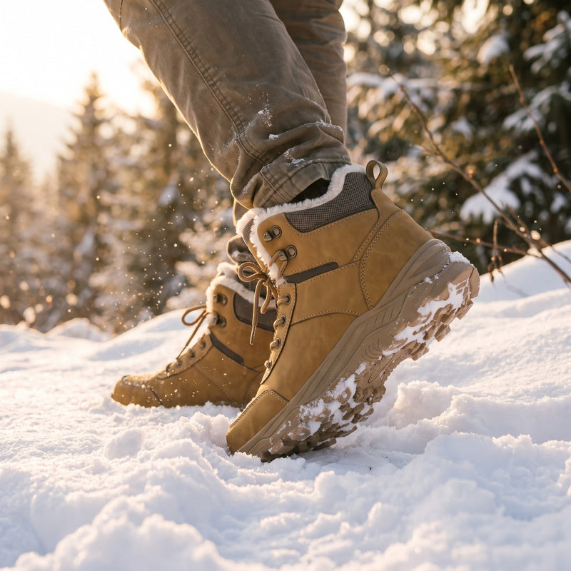 Men's Plush Lined Winter Hiking Boots with Deep Tread - product view 3 | Buffalo Gears